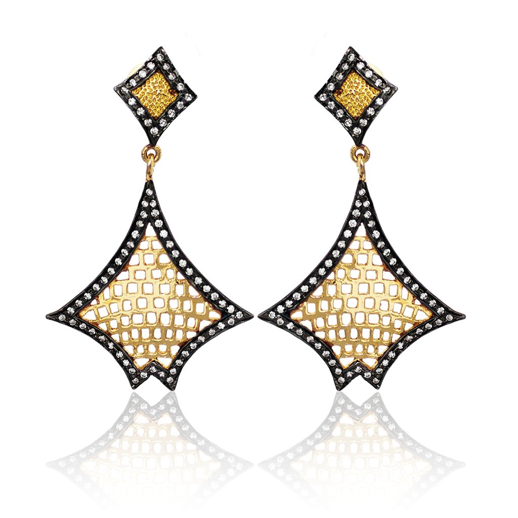 Beautiful Designer Brass Earring