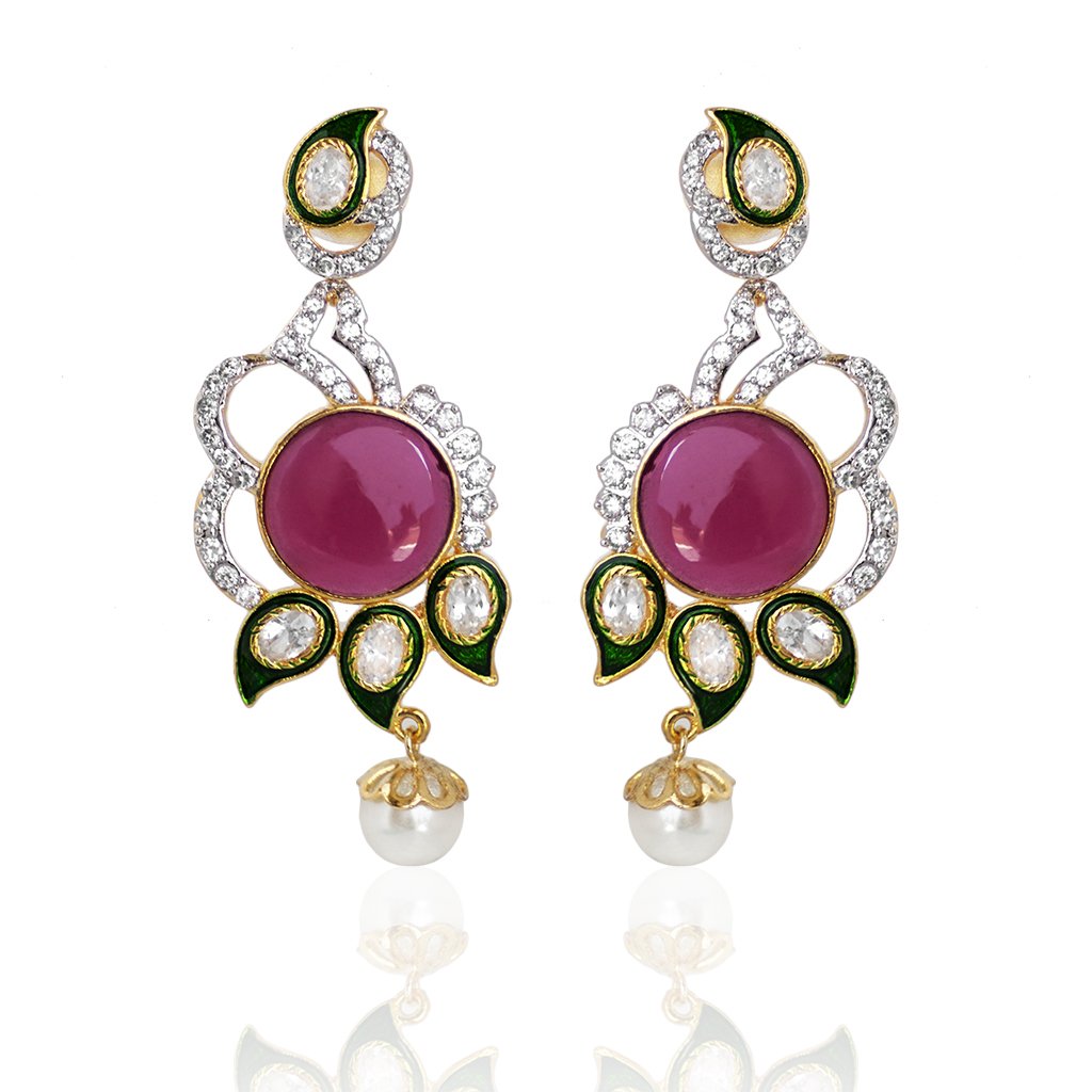 Beautiful Designer Brass Earring