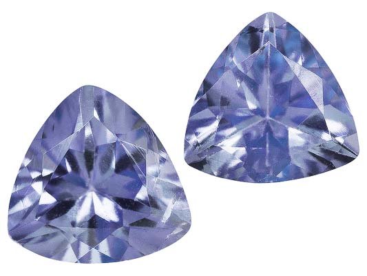 Certified Natural Tanzanite AA Quality 4 mm Faceted Trillion 20 pcs lot loose gemstone