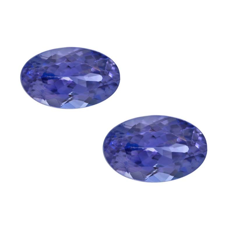 Certified Natural Tanzanite AAA Quality 5x3 mm Faceted Oval 10 pcs lot loose gemstone