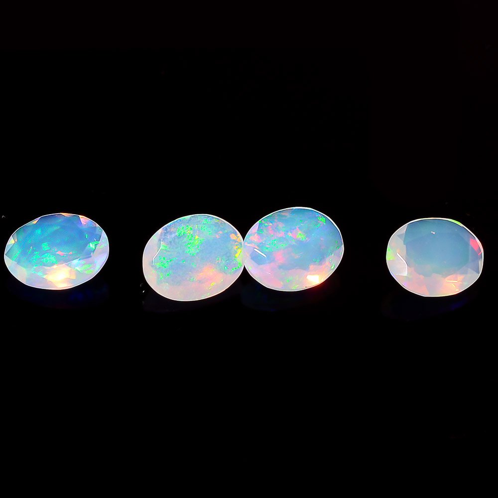 Certified Natural Ethiopian Opal AAA Quality 8x10 mm Faceted Oval 1 pc loose gemstone