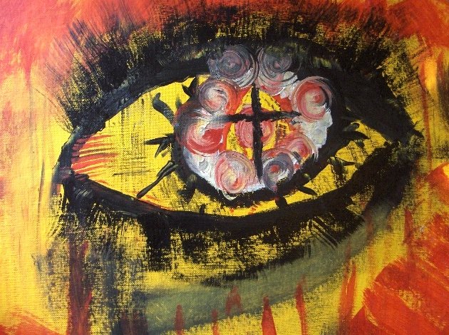 "Cross EYED" 12 x 16 By Zach Berkowitz