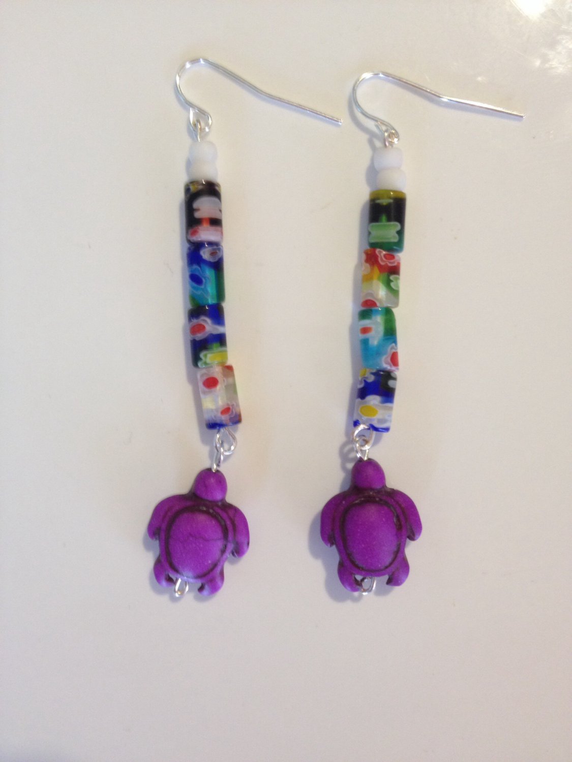 Rainbow Turtle Earrings!