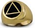 Mens Onyx 14K Gold Ring