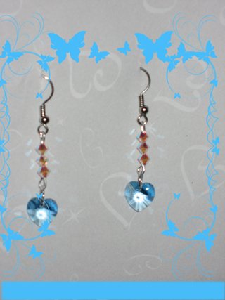 Swarovski aquamarine earrings