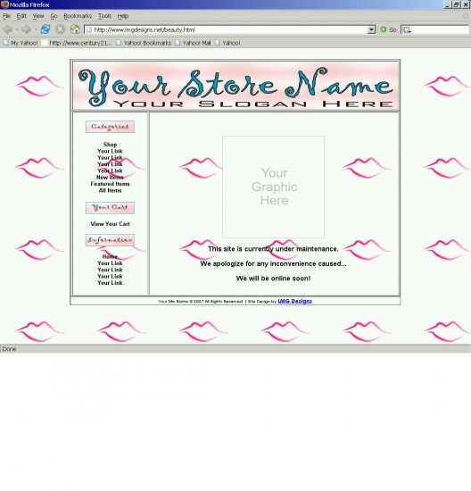 1 Premade Website Template (beauty)
