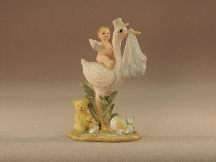 Stork with Winged Baby