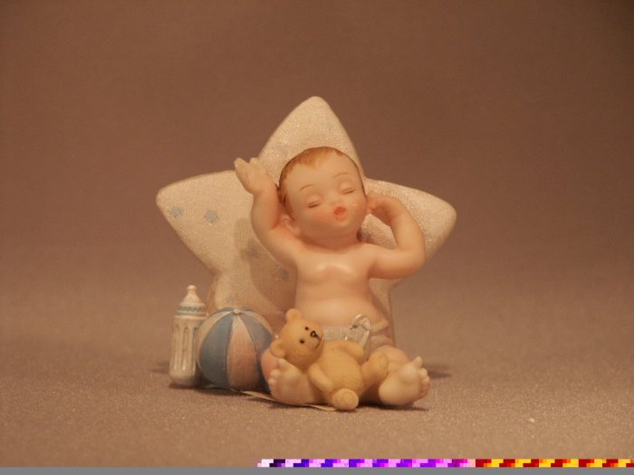 Sleeping Baby Boy with Star