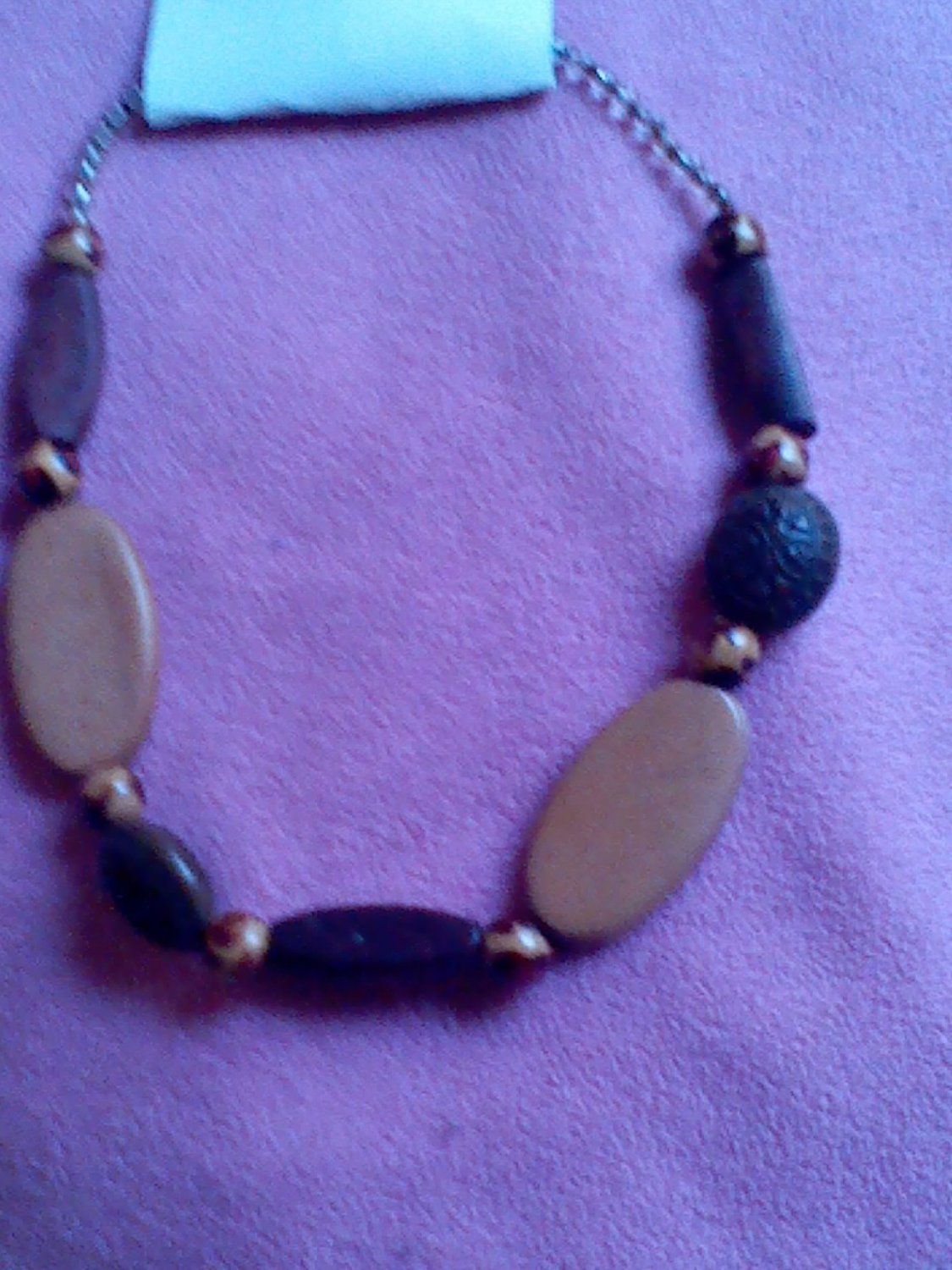 Ethnic Wooden Bead Choker