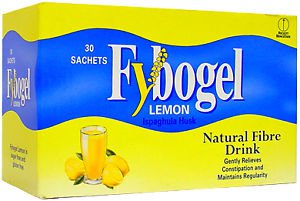 60 Sachets Fybogel lemon Natural Fibre Drink - Constipation relief - isphaghula