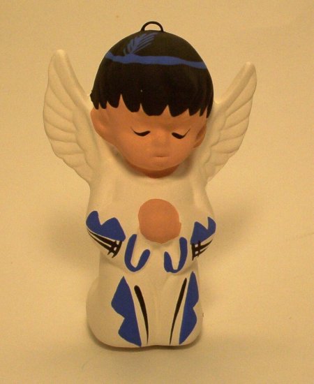 Angel Ornament Southwestern Boy Blue