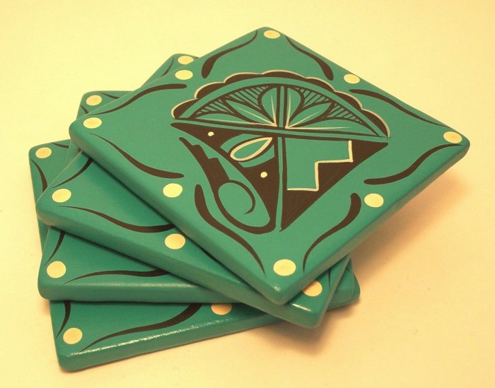 Coasters Southwestern Turquoise
