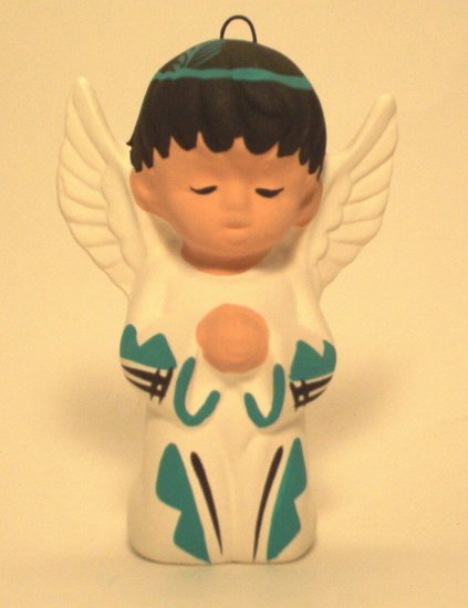 Angel Ornament Southwestern Boy Turquoise