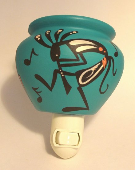 Night Light Southwestern Turquoise Kokopelli