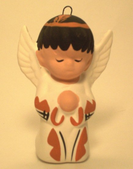 Angel Ornament Southwestern Boy Terra Cotta