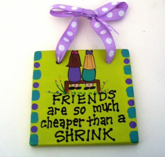 Friends Handpainted Tile