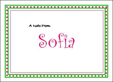 Cute & Sweet Personalized Note Cards
