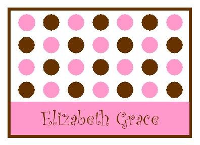 Pink Lotsa Dots Personalized Note Cards