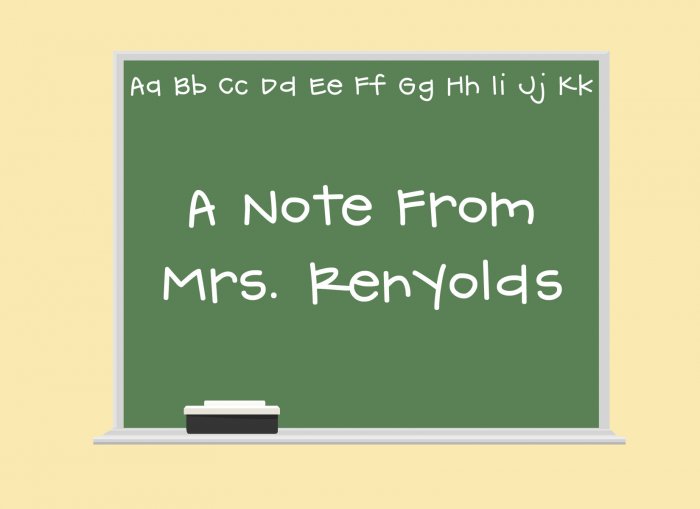 Personalized Chalkboard Note Cards for Teachers