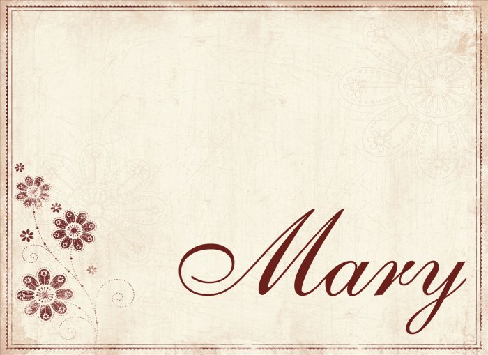 Personalized Red Antique Flower Monogram Note Cards
