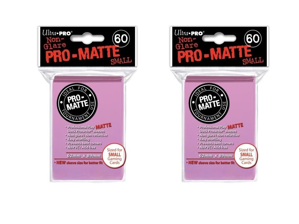 (600x) Ultra Pro PINK Pro-Matte SMALL YUGI Deck Protector Sleeves