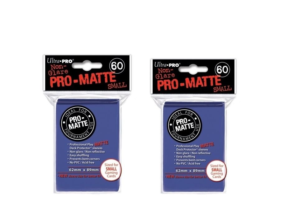 (600x) Ultra Pro BLUE Pro-Matte SMALL YUGI Deck Protector Sleeves