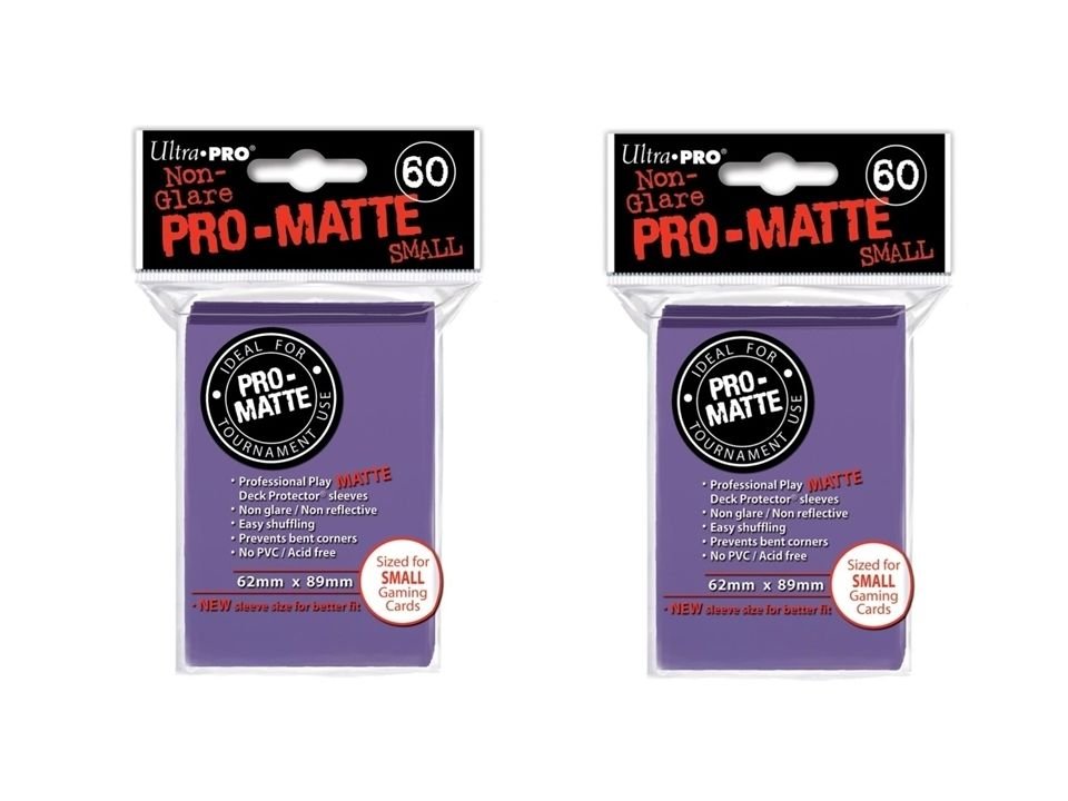 (360x) Ultra Pro PURPLE Pro-Matte SMALL YUGI Deck Protector Sleeves