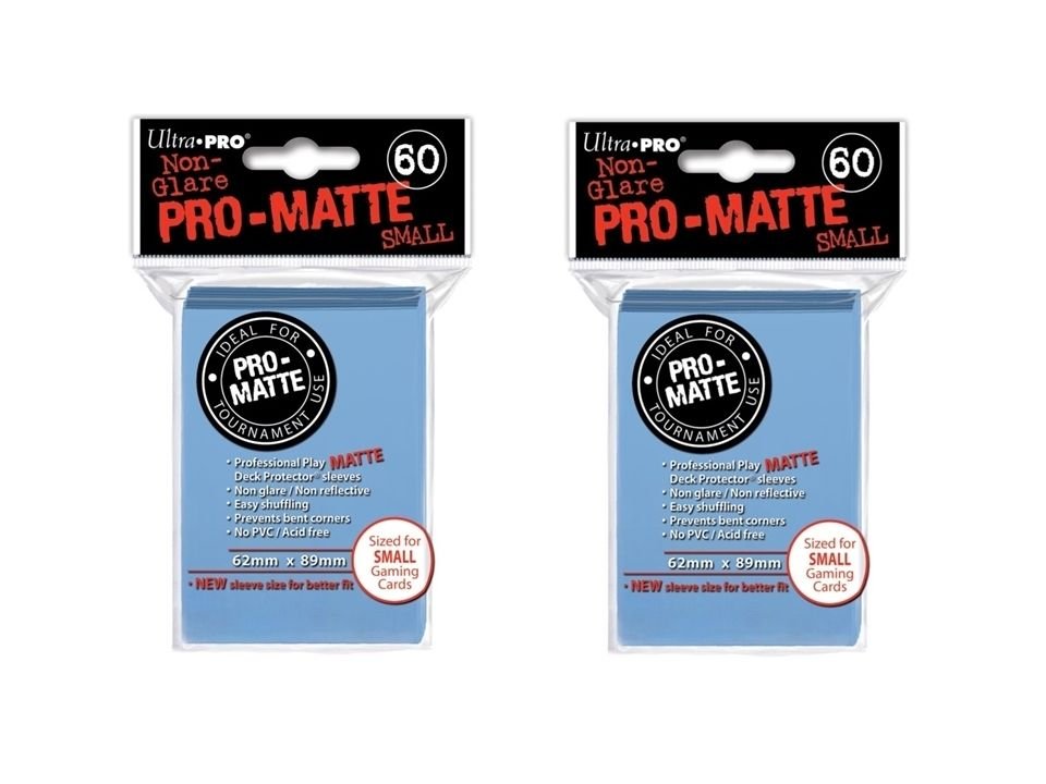 (360x) Ultra Pro LIGHT BLUE Pro-Matte SMALL YUGI Deck Protector Sleeves