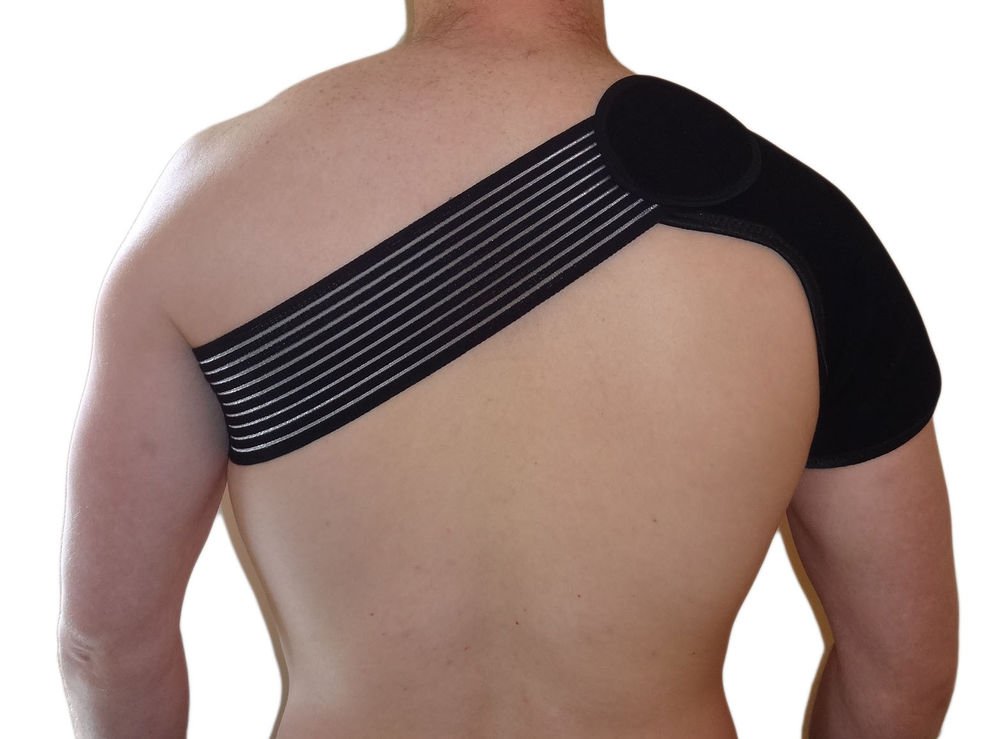 NEW MAGNETIC NEOPRENE SHOULDER SUPPORT BRACE STRAP GYM LIFTING INJURY WEIGHT