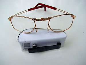 FOLDING READING GLASSES WITH WHITE CLIP CASE +2.75 F2