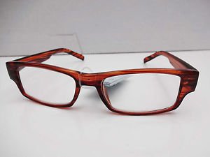 NEW FULL RIMMED READING GLASSES MODERN LIGHT BROWN FASHION FRAME A2015 +2.00