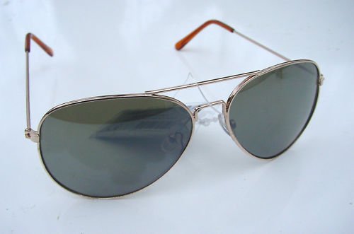 TRENDY AVIATOR STYLE SUNGLASSES 100% UV PROTECTION GBL
