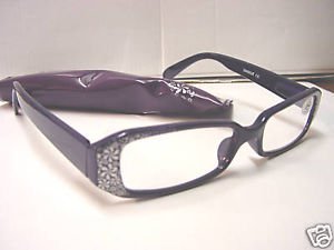 READING GLASSES DESIGNER PURPLE SILVER +1.5 D503