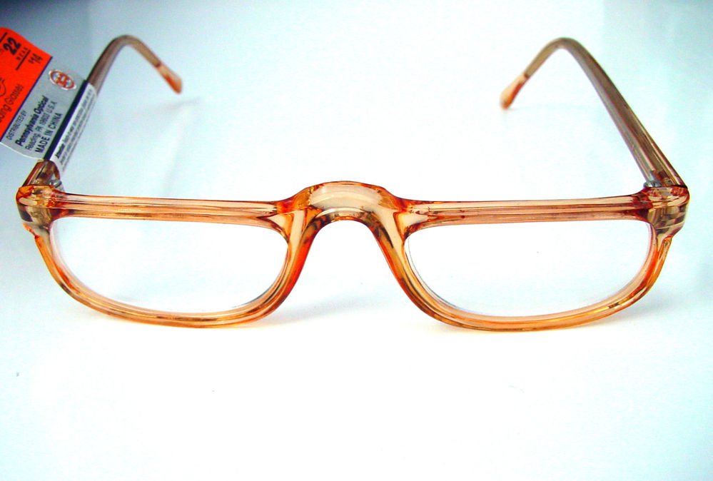 NEW MODERN READING GLASSES LIGHT CLEAR BROWN FRAMES + 1.75