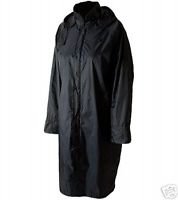 SUPER QUALITY PU COATED NYLON RAINCOAT OR MAC NAVY BLUE
