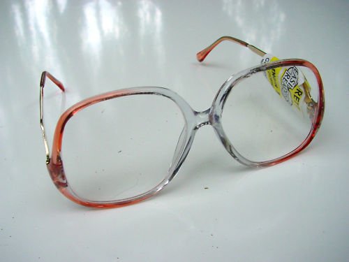 4 x NEW RETRO STYLE READING GLASSES CLEAR & PINK +1.25