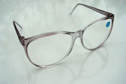4 x SMOKEY GREY LARGE READING GLASSES +3.0 RETRO STYLE