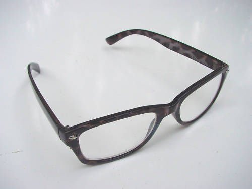 2 PAIRS WAYFARER READING GLASSES BLACK TORTOISESHELL+2.5 R4007