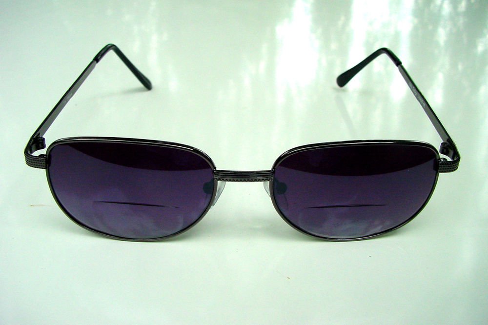 BIFOCAL LARGE BLACK READING SUNGLASSES GLASSES +3.0