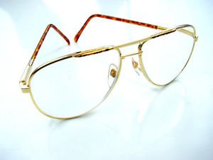 QUALITY AVIATOR STYLE SPRUNG ARM READING GLASSES GOLD METAL FRAME +1.5 premier M