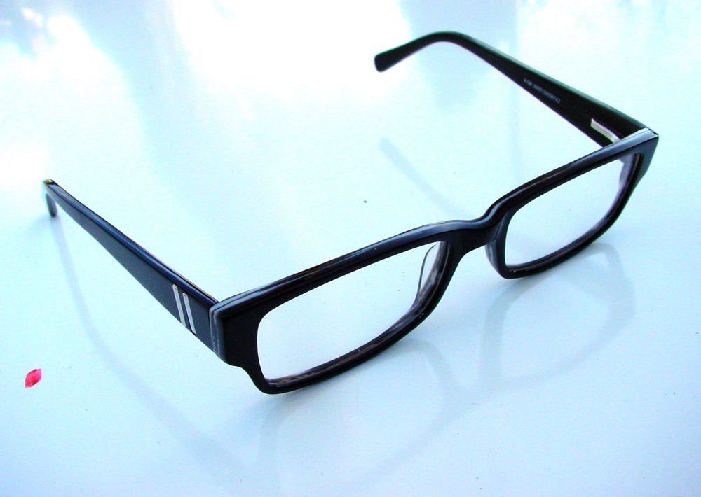 CLEAR LENS OPTICAL FRAMED GLASSES SPRUNG ARM BLACK & GREY READING A196