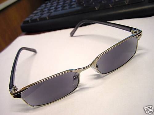 STYLISH TINTED READING GLASSES GUNMETAL + 3.00 R1800
