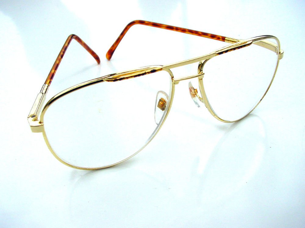 QUALITY AVIATOR STYLE SPRUNG ARM READING GLASSES GOLD METAL FRAME +2.5 premier M