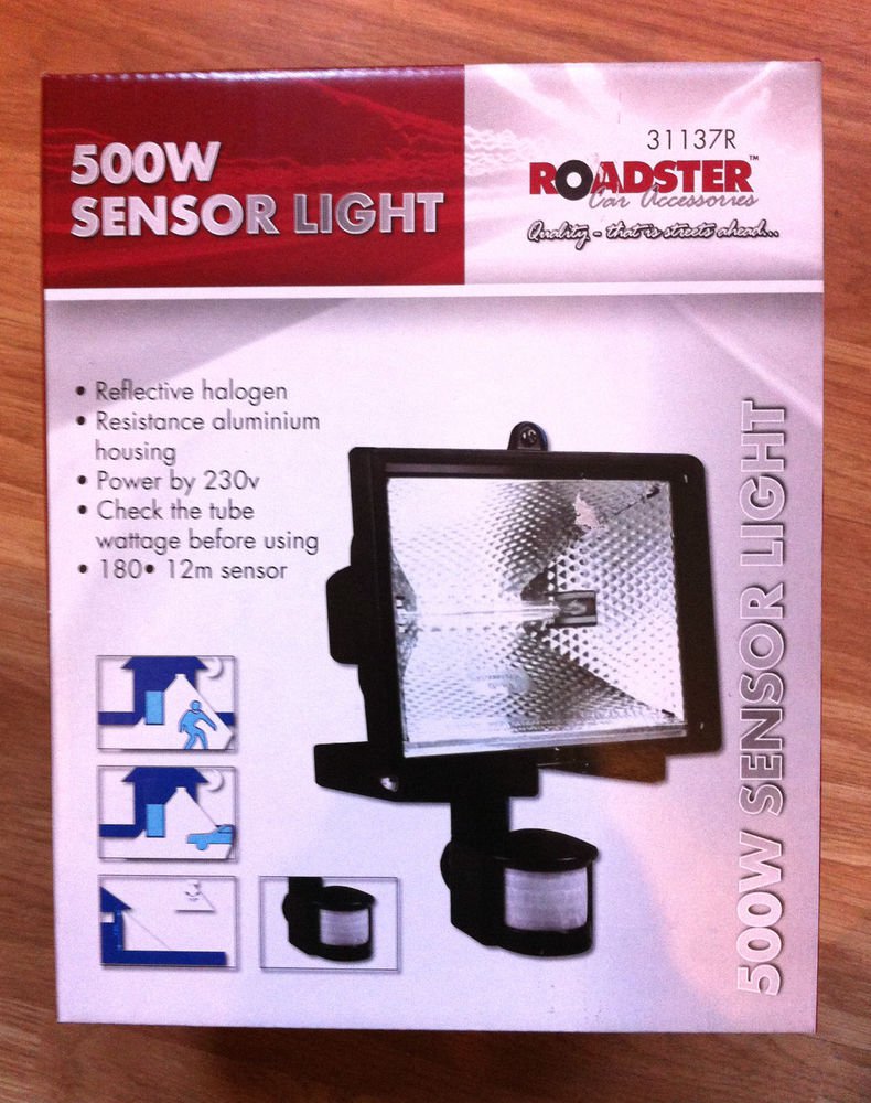 NEW QUALITY 500W OUTDOOR MOTION SENSOR LIGHT HALOGEN SECURITY FLOODLIGHT
