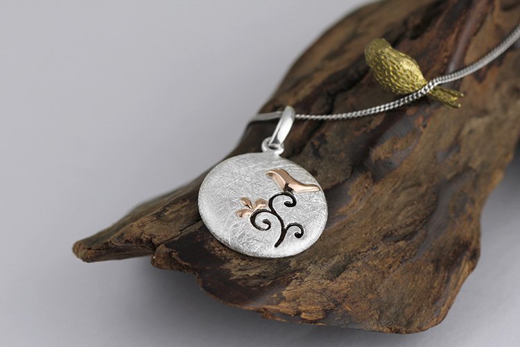 Rose Gold Plated over Sterling Silver 0.925 Pendant for Chain Necklace