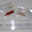 4mm acrylic plastic bicone beads - translucent brown and cappuccino