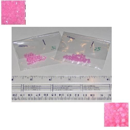 4mm acrylic plastic bicone beads - shiny Pink