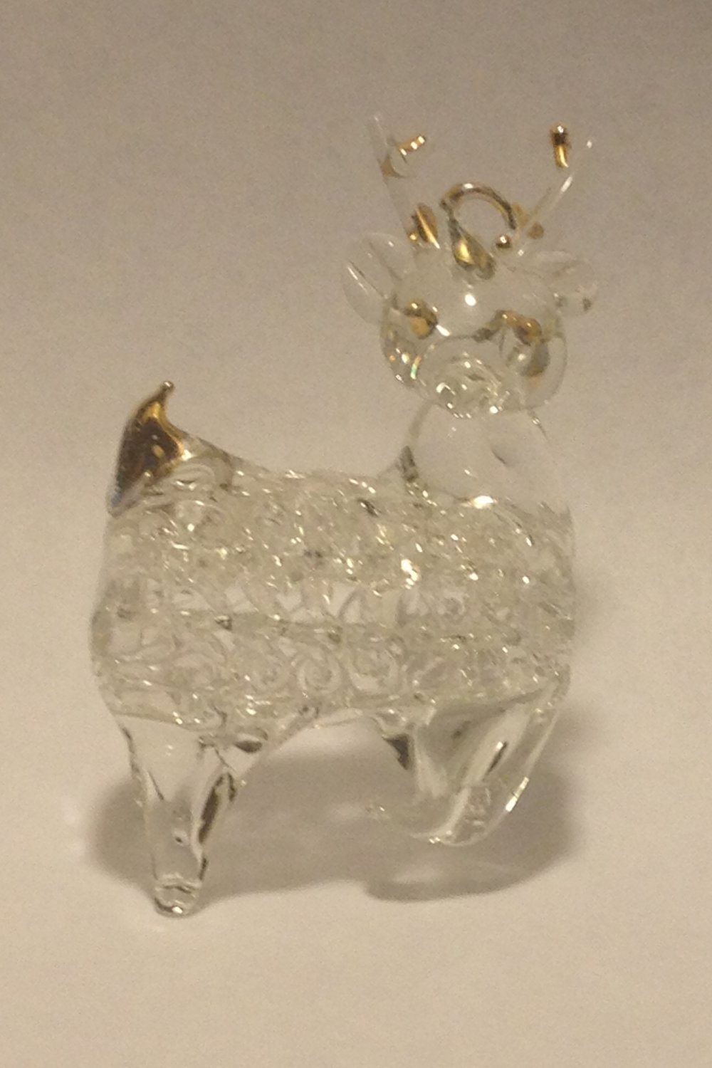 Spun Glass Reindeer Ornament - #49970