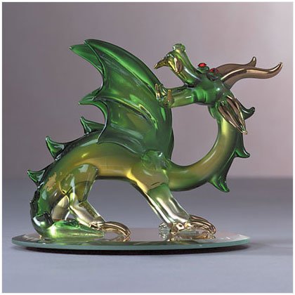 Green Spun Glass Dragon #31065