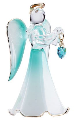 Glass Angel with December Birthstone #30826